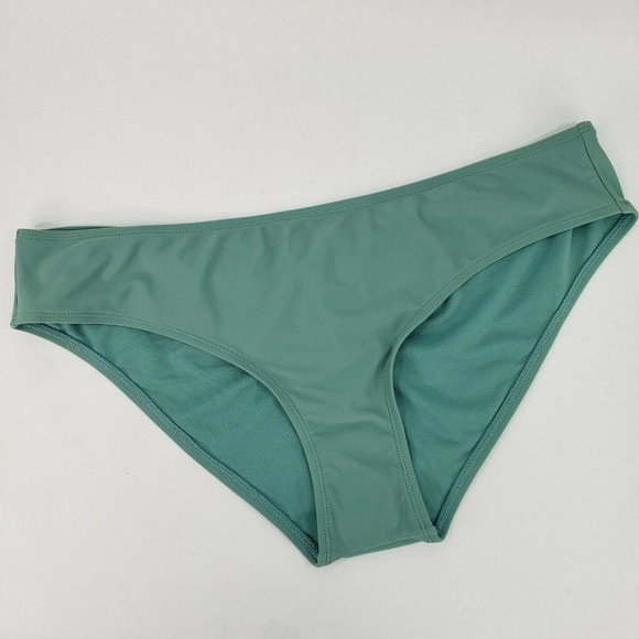 Cheeky Bikini Swim Bottom Sage Juniors 15/17 Womens 12/14 Ruched Cinched Back - Picture 7 of 12